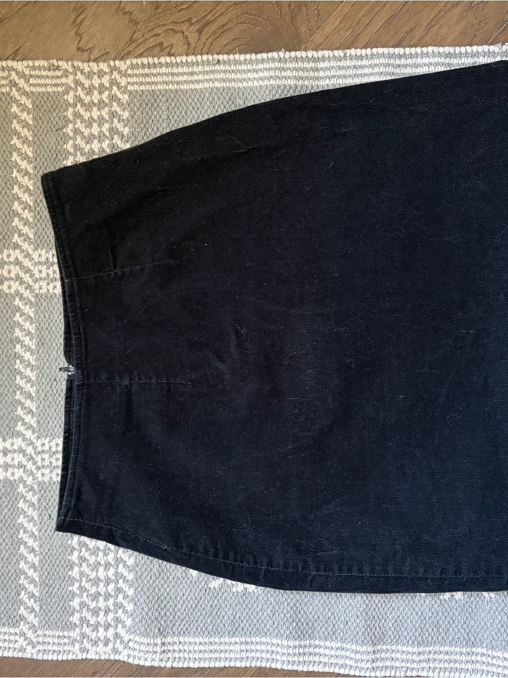 Classic Black corduroy skirt